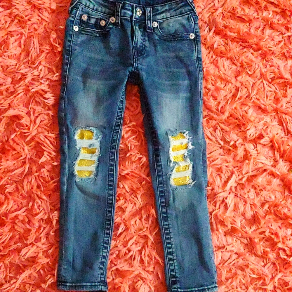 True Religion sparkle distressed Jeans